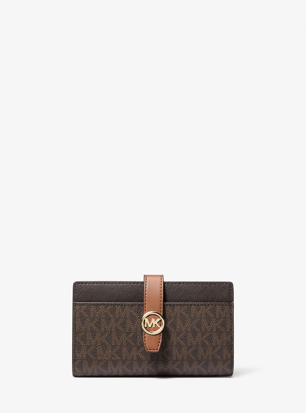 Greenwich Medium Signature Logo Wallet Brown Brown