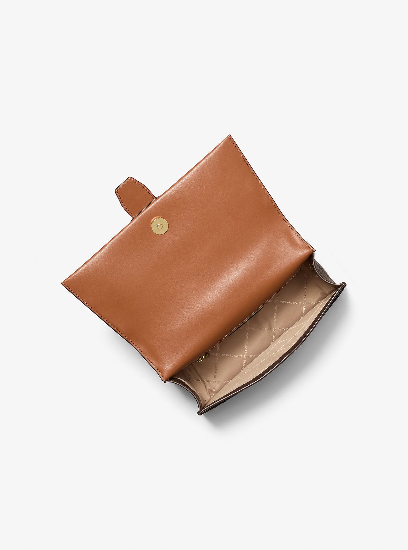 Greenwich Medium Signature Logo Satchel Brown Brown