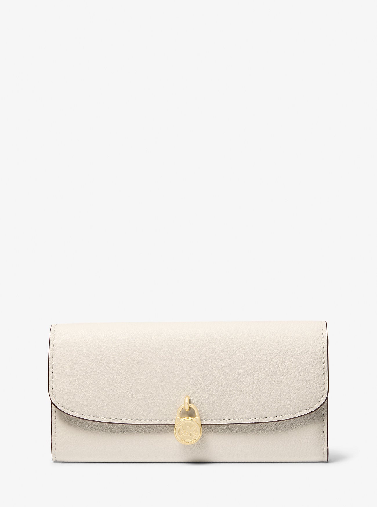 Hamilton Large Leather Continental Wallet Lt Cream Lt Cream