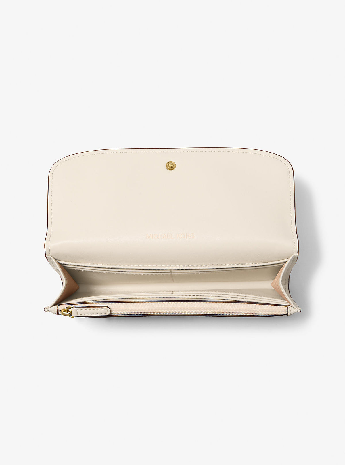 Hamilton Large Leather Continental Wallet Lt Cream Lt Cream