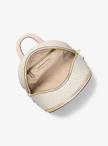 Rhea Medium Color-Block Signature Logo Backpack Pwd Blsh Mlt Pwd Blsh Mlt