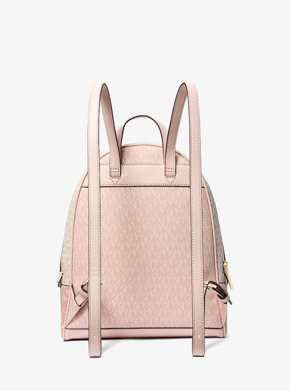 Rhea Medium Color-Block Signature Logo Backpack Pwd Blsh Mlt Pwd Blsh Mlt