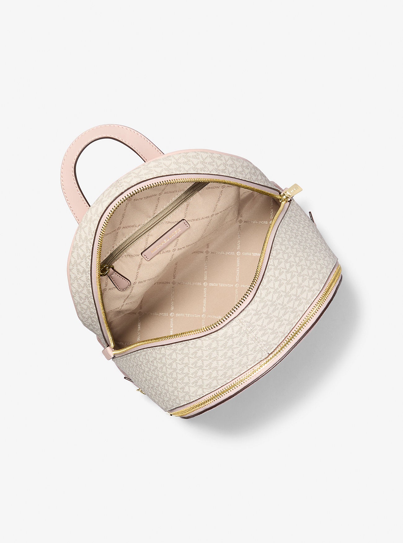 Rhea Medium Color-Block Signature Logo Backpack Pwd Blsh Mlt Pwd Blsh Mlt