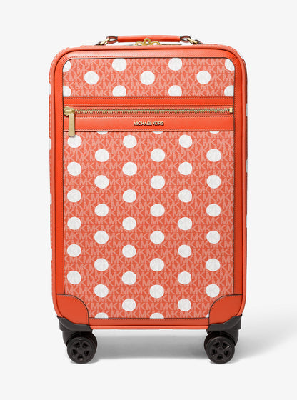 Small Polka Dot Signature Logo Suitcase Red Clay Red Clay