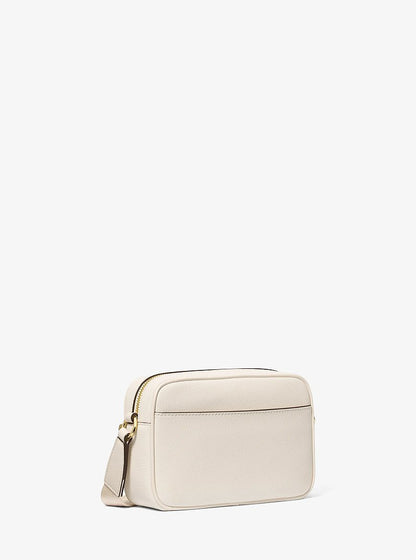Jet Set Travel Medium Leather Messenger Bag Lt Cream Lt Cream