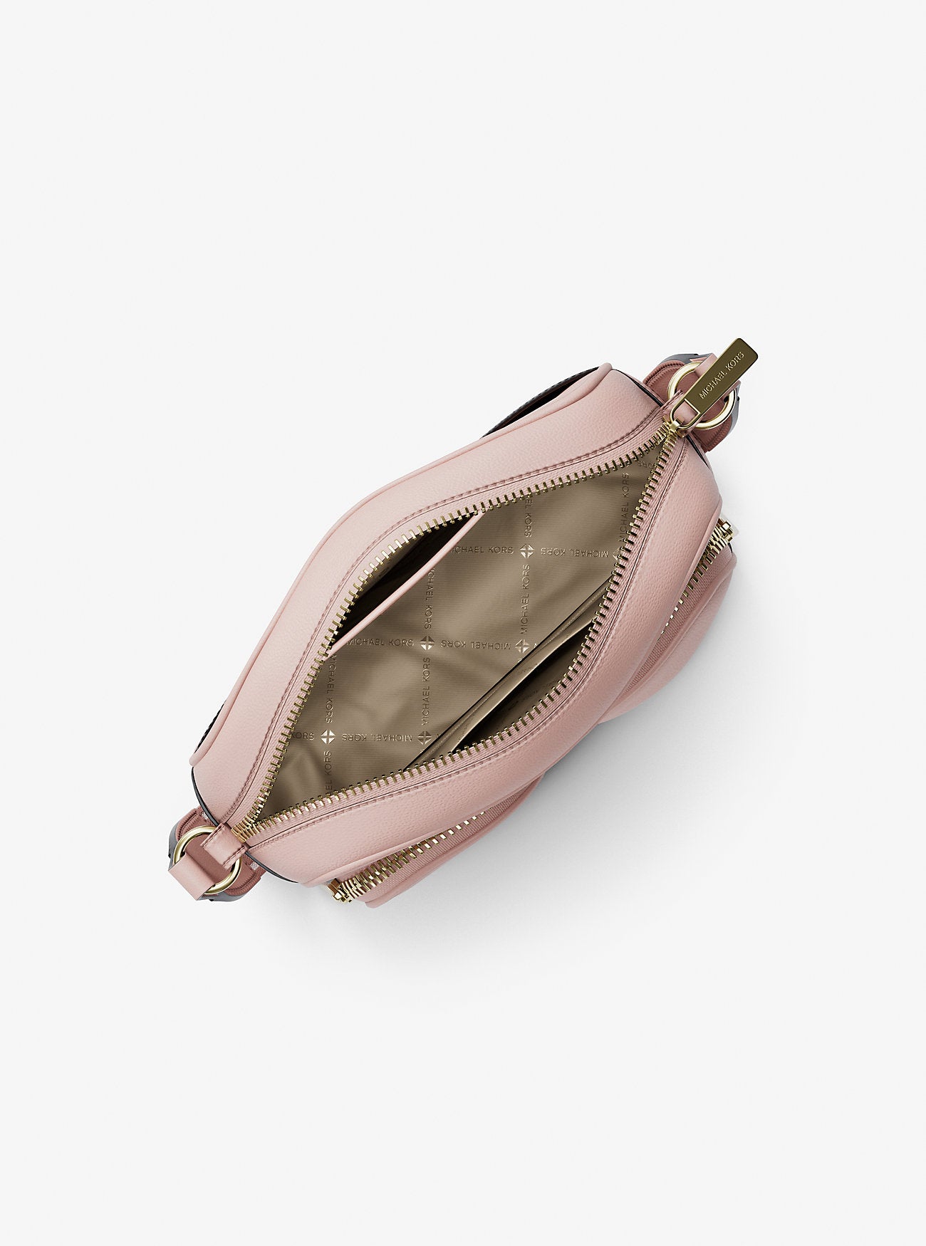 Jet Set Travel Medium Leather Messenger Bag Powder Blush Powder Blush