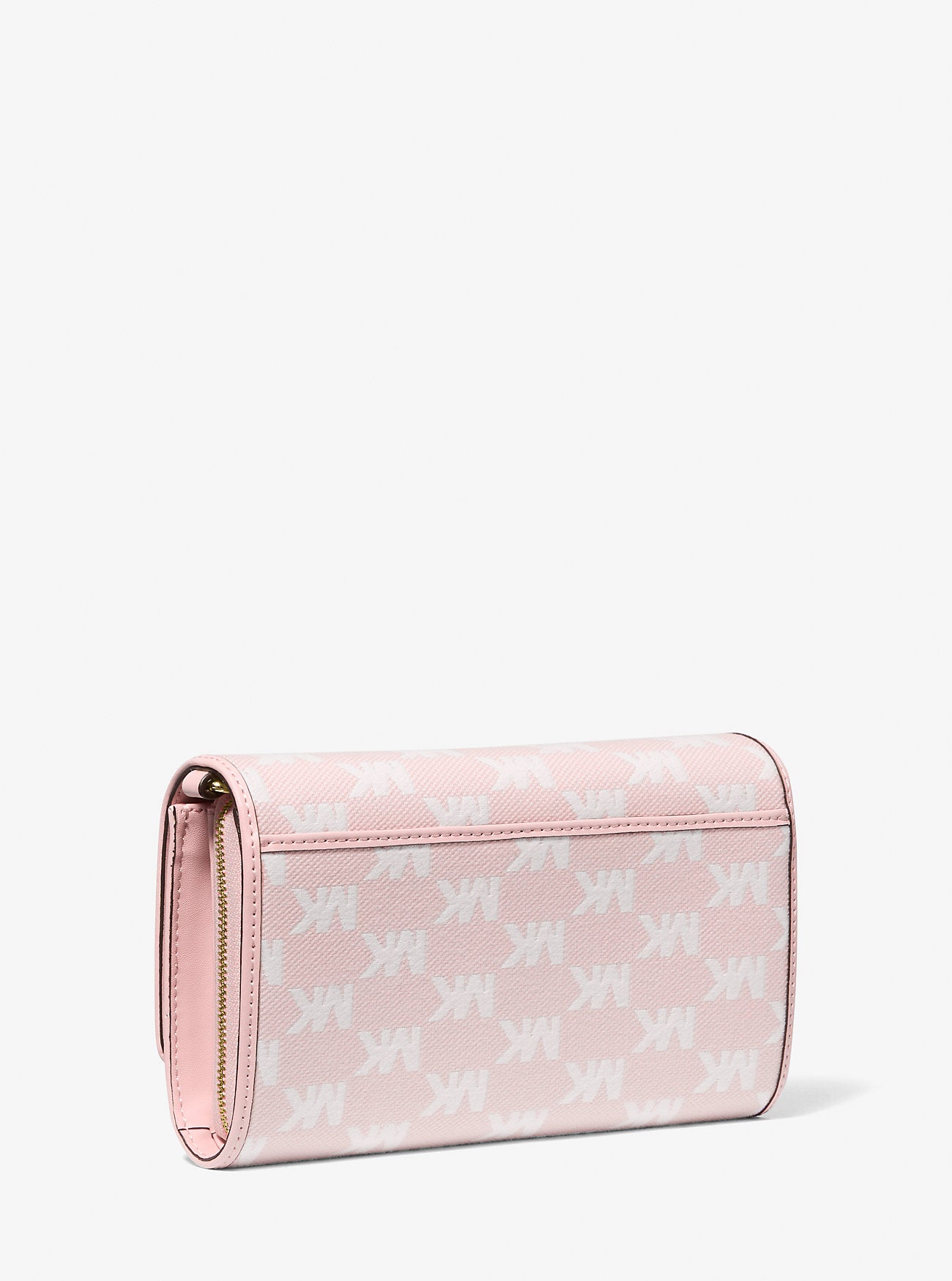 Jet Set Large Logo Jacquard Crossbody Bag Powder Blush Powder Blush