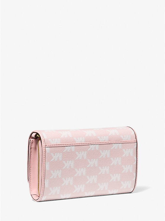 Jet Set Large Logo Jacquard Crossbody Bag Luggage