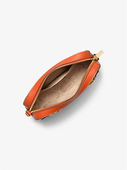 Jet Set Large Ombr Signature Logo Crossbody Bag Red Clay