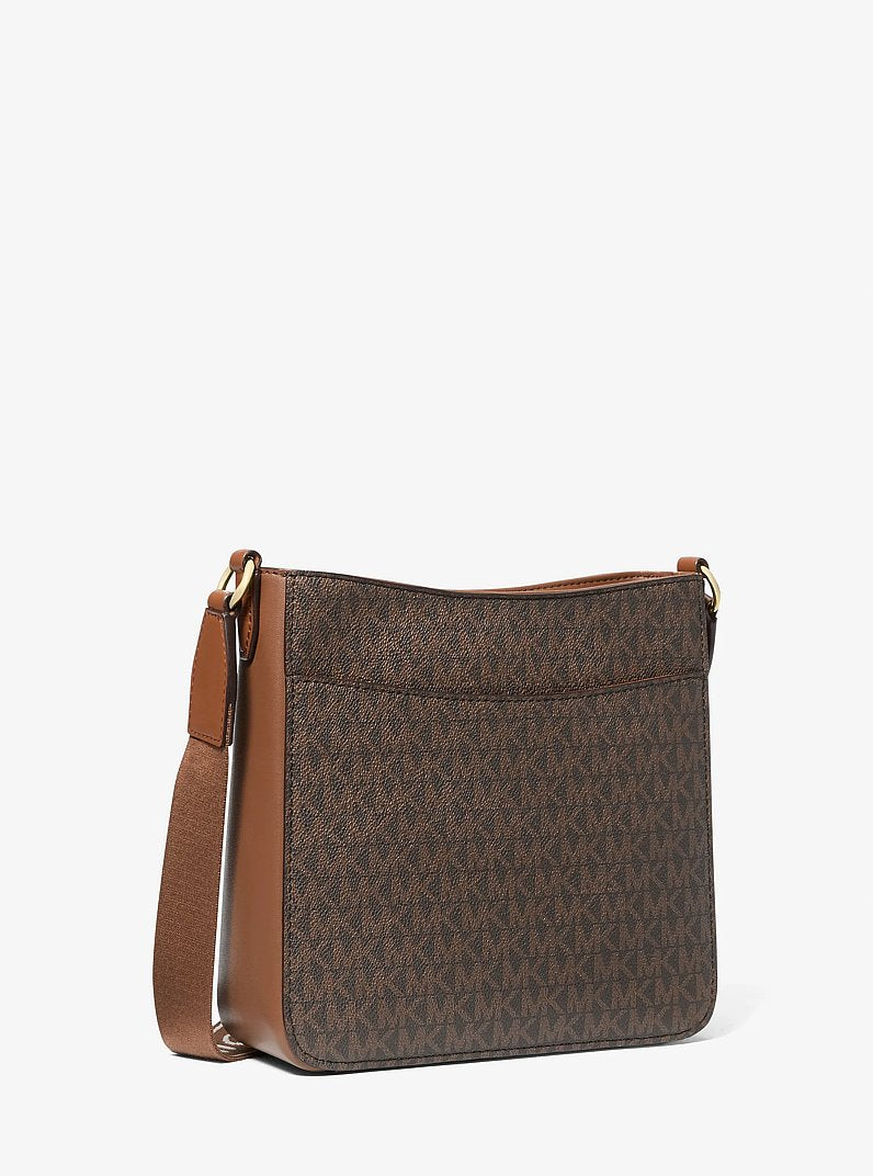 Jet Set Travel Small Signature Logo Messenger Bag Brown Brown