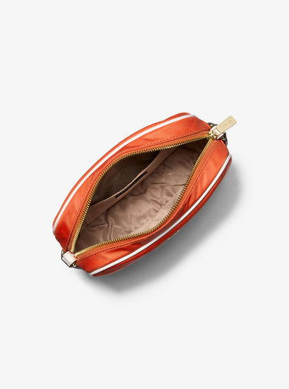 Jet Set Medium Nylon Camera Crossbody Bag Red Clay Red Clay