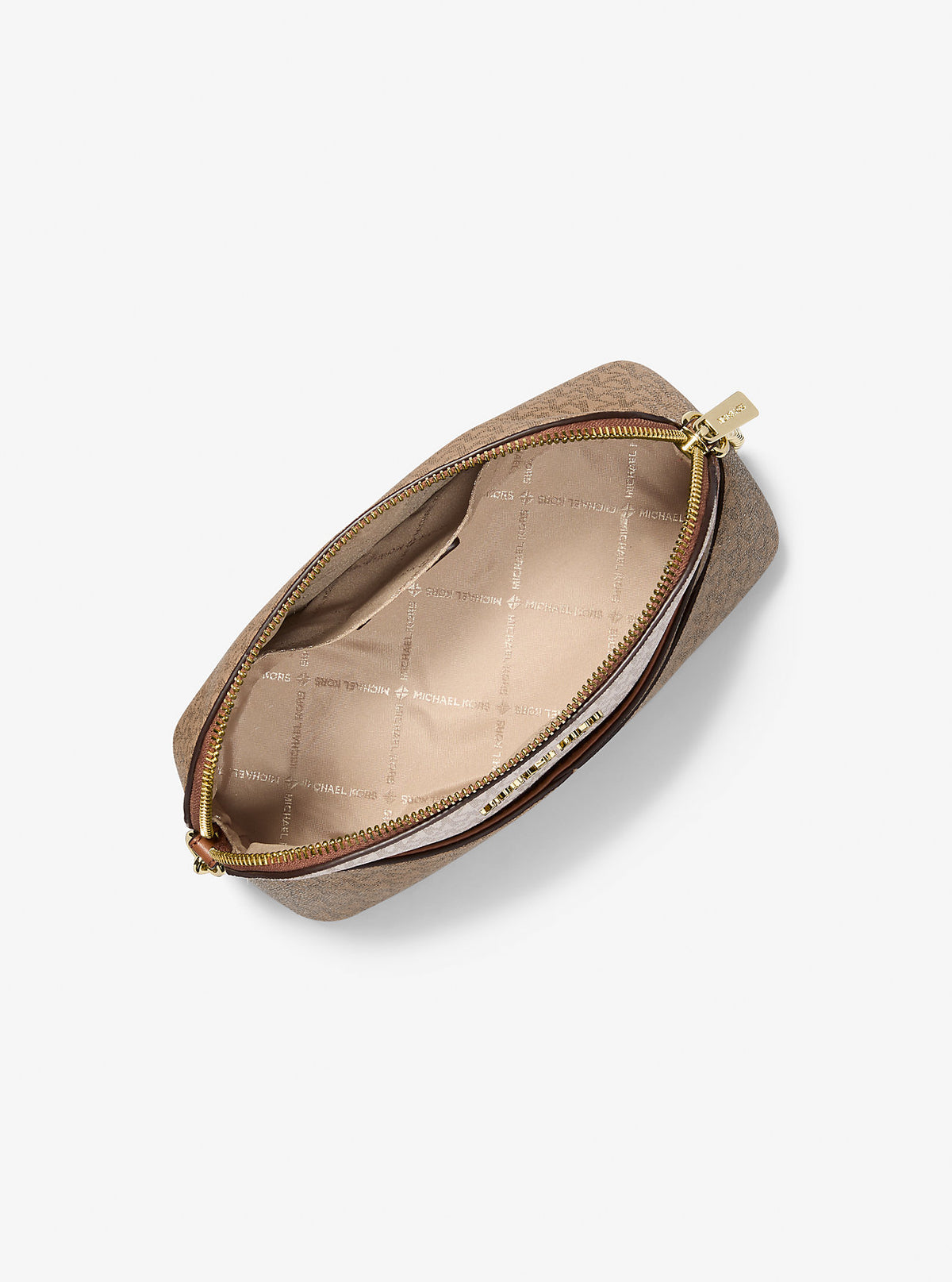 Jet Set Travel Medium Color-Block Signature Logo Crossbody Bag Camel Mlt Camel Mlt