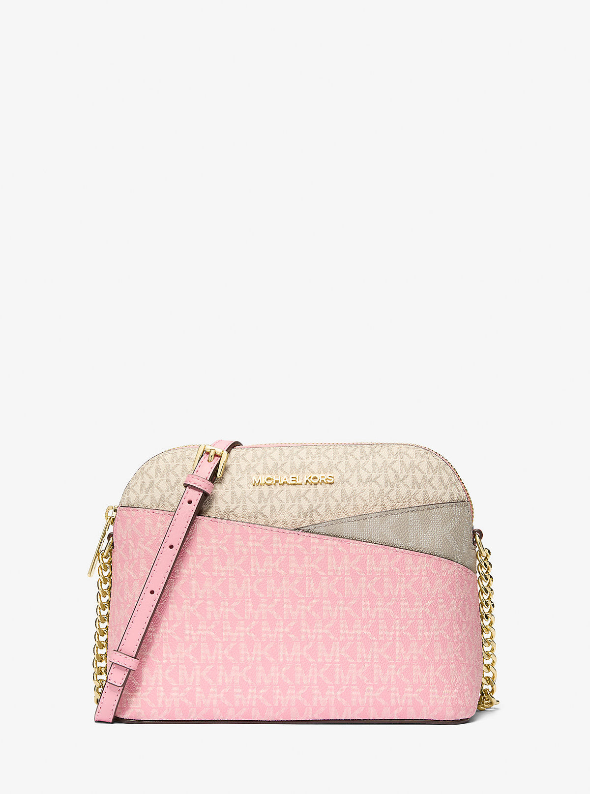 Jet Set Travel Medium Color-Block Signature Logo Crossbody Bag Crntion Mlti Crntion Mlti