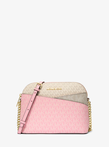 Jet Set Travel Medium Color-Block Signature Logo Crossbody Bag Crntion Mlti Crntion Mlti