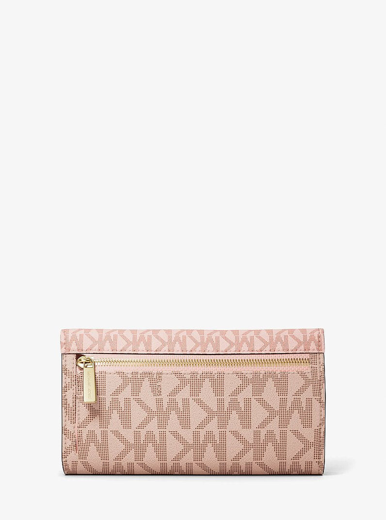 Jet Set Large Signature Logo Tri-Fold Wallet Pwd Blsh Mlt Pwd Blsh Mlt