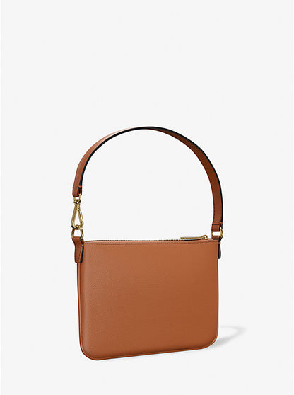 Jet Set Small Pebbled Leather Convertible Wristlet Luggage