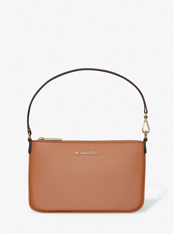 Jet Set Small Pebbled Leather Convertible Wristlet Luggage