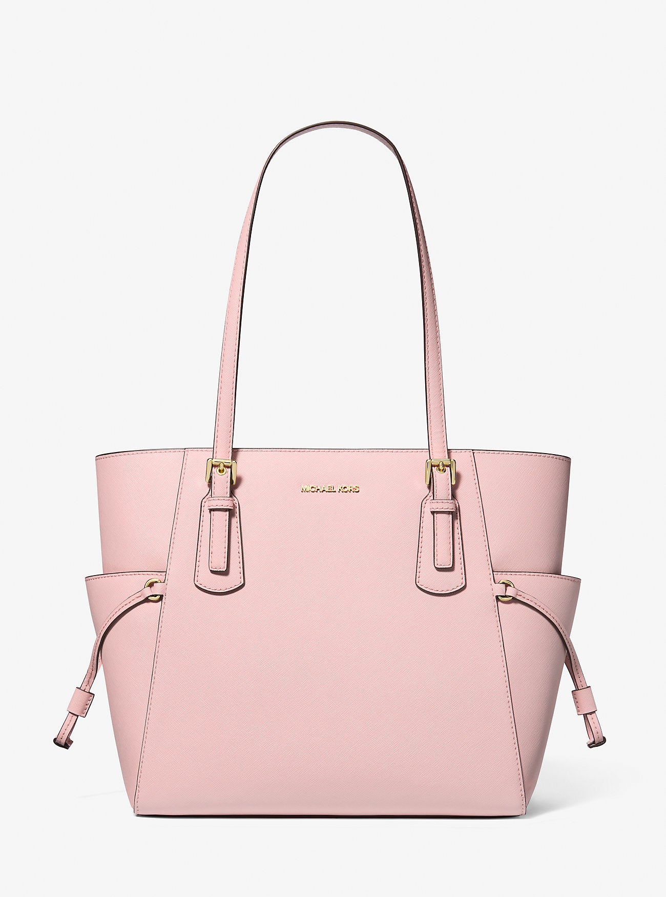 Voyager Large Saffiano Leather Tote Bag Powder Blush Powder Blush