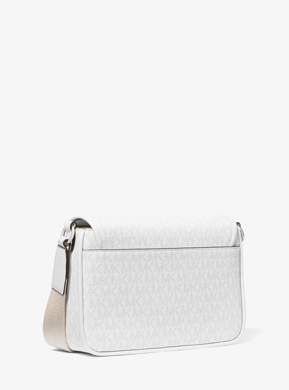 Bradshaw Medium Signature Logo Messenger Bag Optic White Optic White