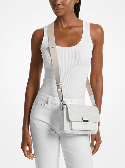 Bradshaw Medium Signature Logo Messenger Bag Optic White Optic White