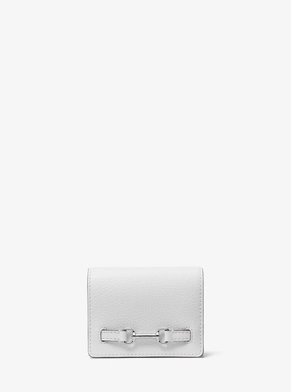 Carson Small Pebbled Leather Wallet Optic White Optic White