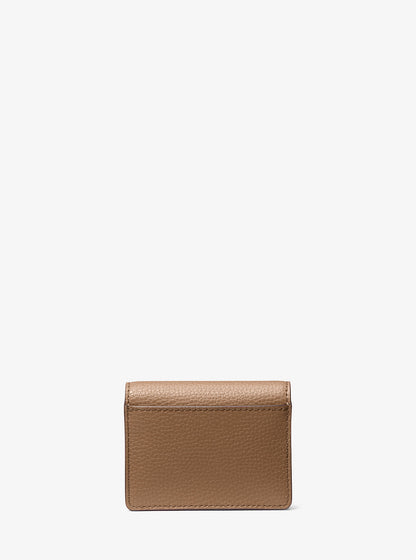 Carson Small Pebbled Leather Wallet Driftwood Driftwood
