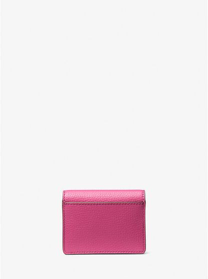 Carson Small Pebbled Leather Wallet Dragonfruit