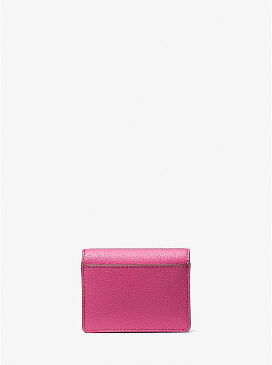Carson Small Pebbled Leather Wallet Dragonfruit