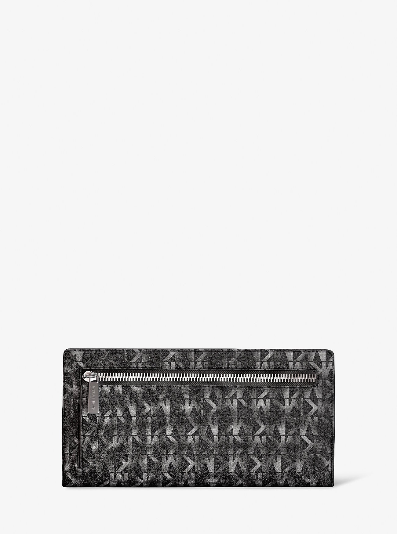 Carson Large Signature Logo Wallet Black Black