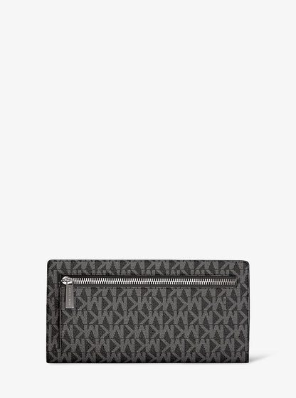 Carson Large Signature Logo Wallet Black Black