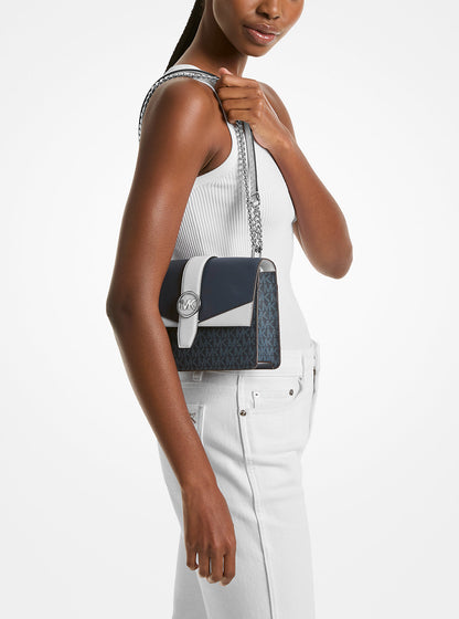 Greenwich Small Color-Block Signature Logo Crossbody Bag Admirl Multi Admirl Multi
