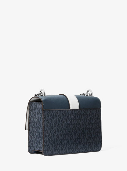 Greenwich Small Color-Block Signature Logo Crossbody Bag Admirl Multi Admirl Multi