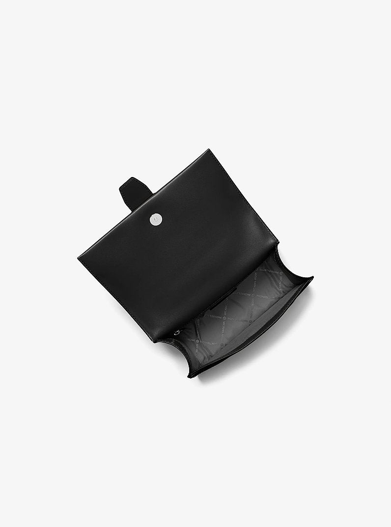 Greenwich Small Saffiano Leather Crossbody Bag Black Black