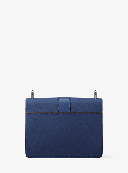 Greenwich Small Saffiano Leather Crossbody Bag Galaxy Blue Galaxy Blue