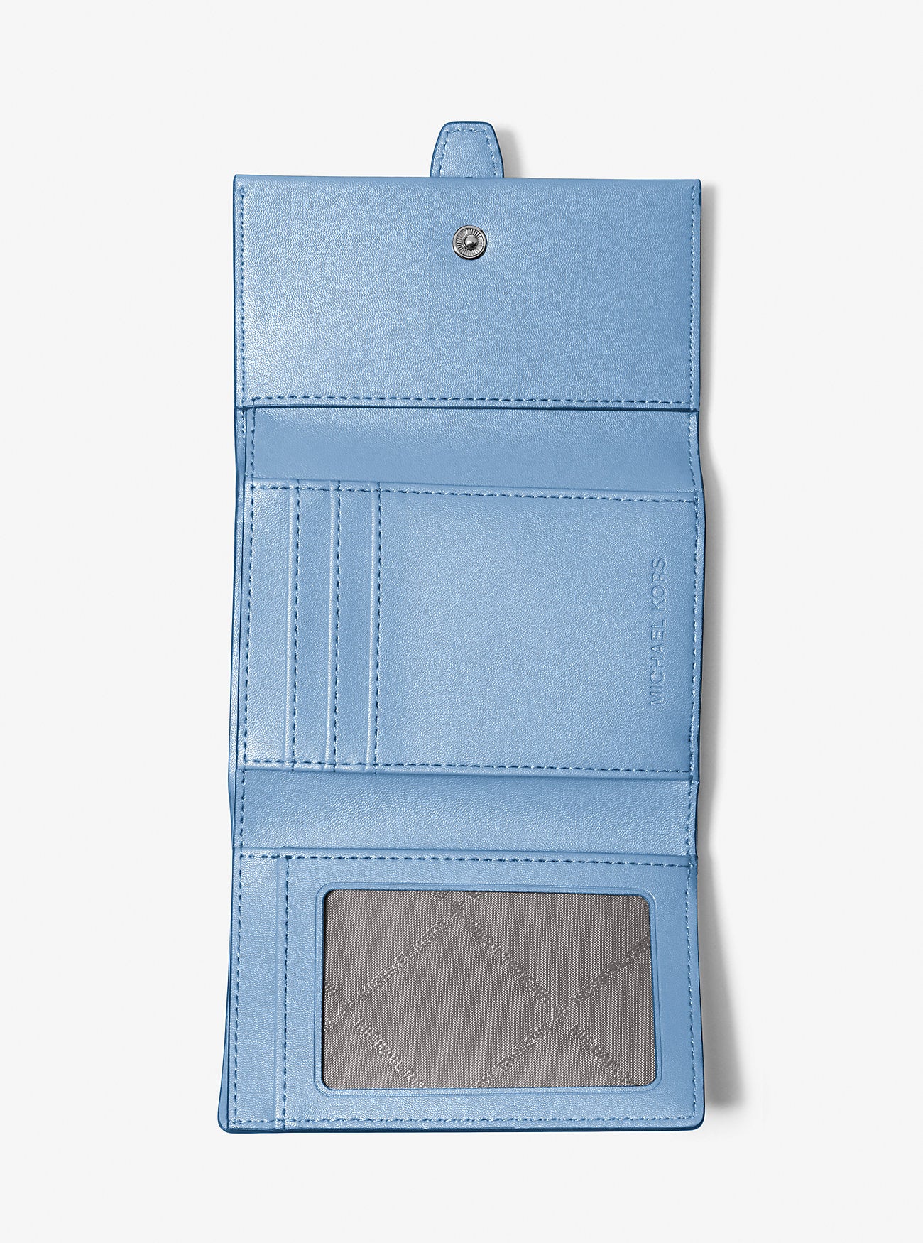 Greenwich Medium Leather Trifold Wallet Light Sky Light Sky