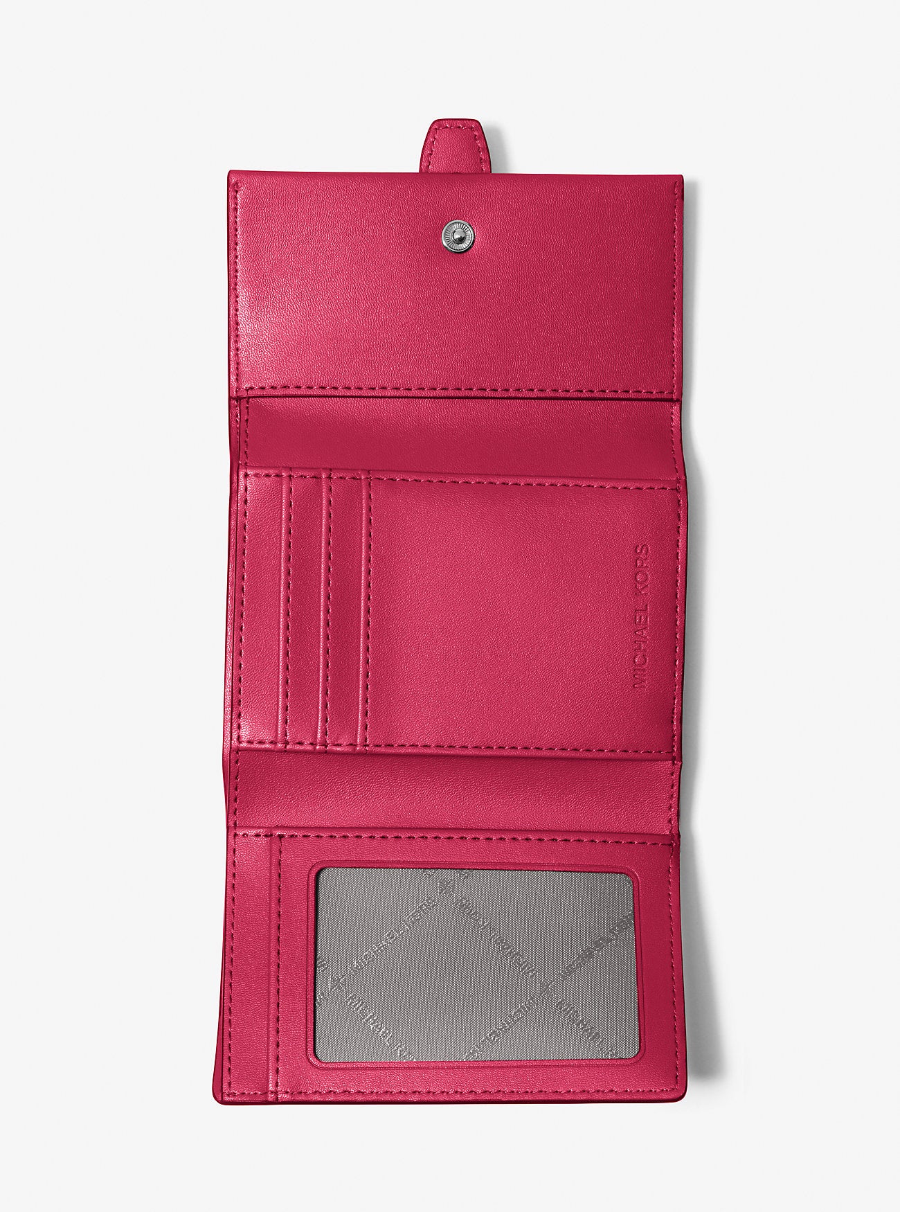 Greenwich Medium Leather Trifold Wallet Dk Raspberry Dk Raspberry