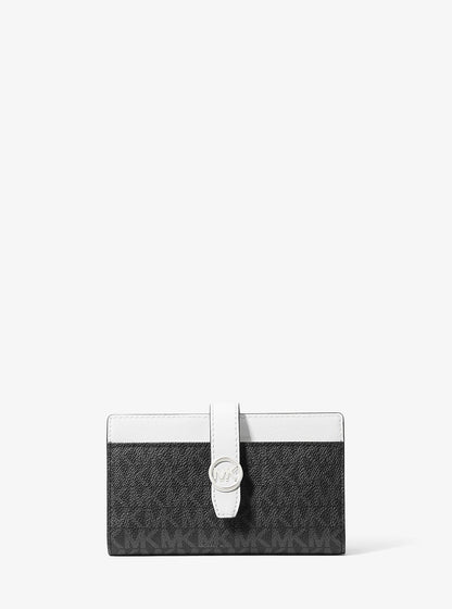 Greenwich Medium Signature Logo Wallet Black Combo Black Combo