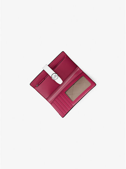 Greenwich Medium Signature Logo Wallet Dark Raspberry Multi