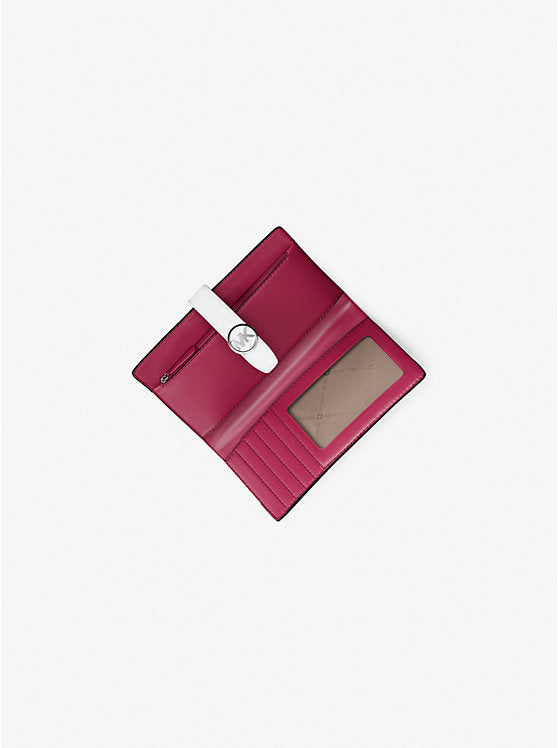 Greenwich Medium Signature Logo Wallet Dark Raspberry Multi