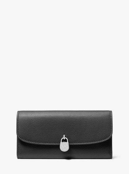 Hamilton Large Leather Continental Wallet Black Black