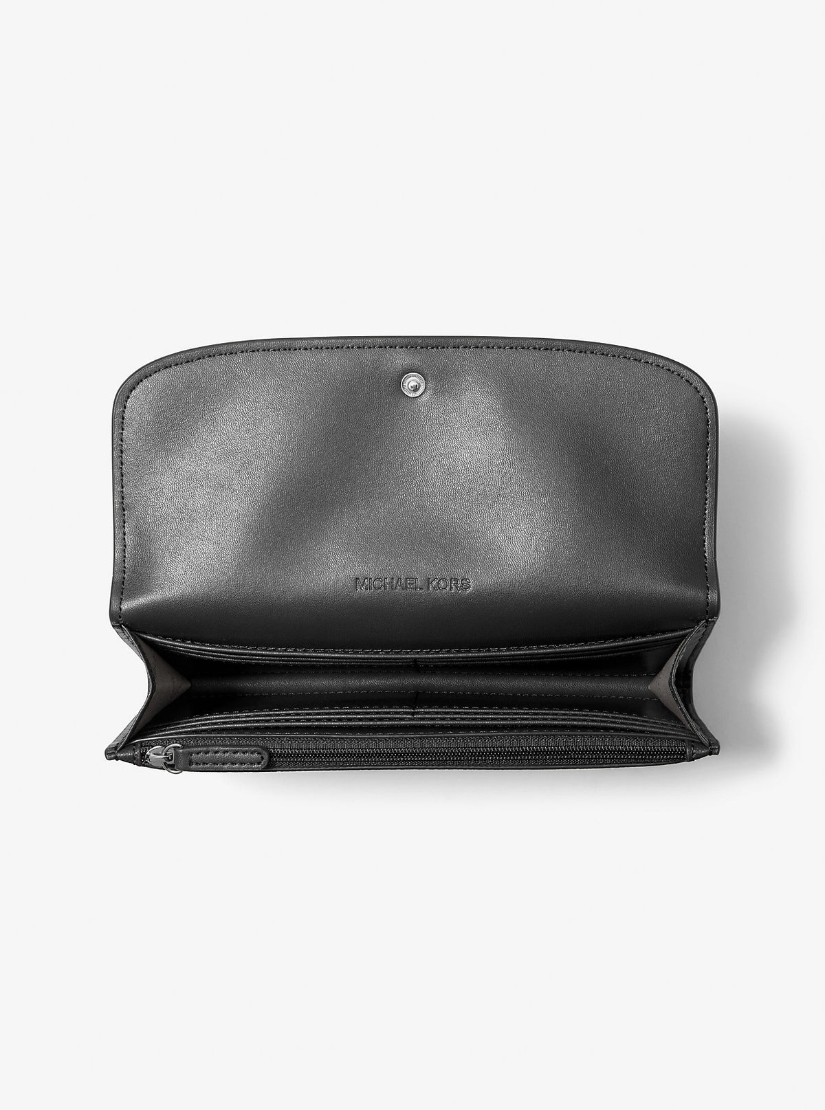 Hamilton Large Leather Continental Wallet Black Black