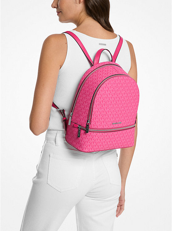 Rhea Medium Signature Logo Backpack Jungle