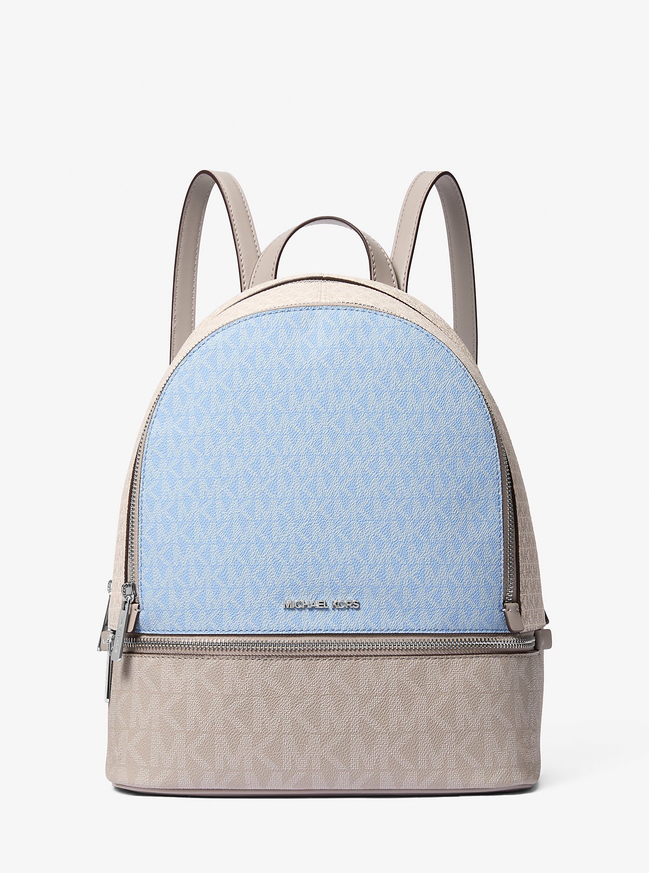 Rhea Medium Color-Block Signature Logo Backpack Lt Sky Mlt Lt Sky Mlt
