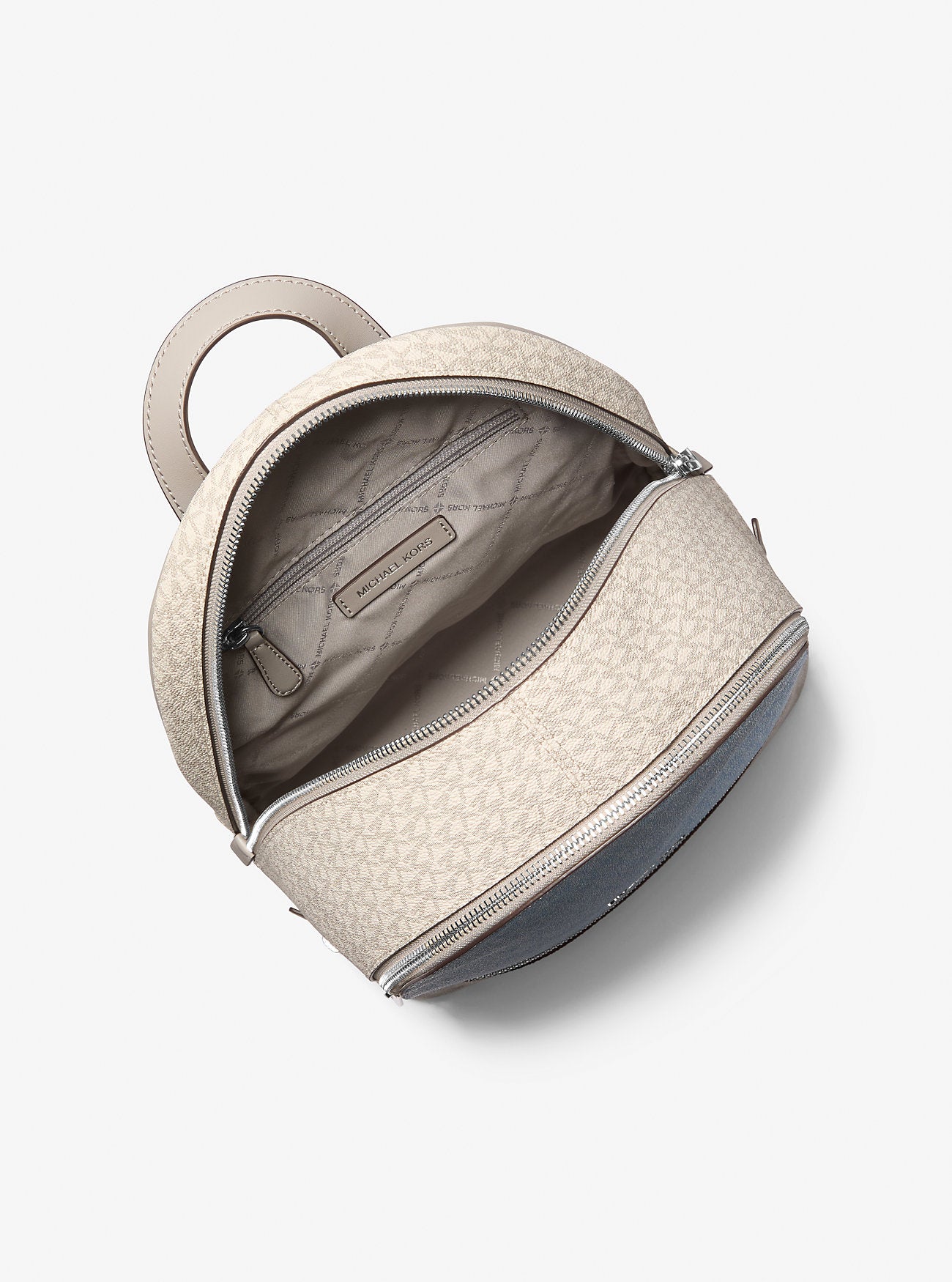 Rhea Medium Color-Block Signature Logo Backpack Lt Sky Mlt Lt Sky Mlt