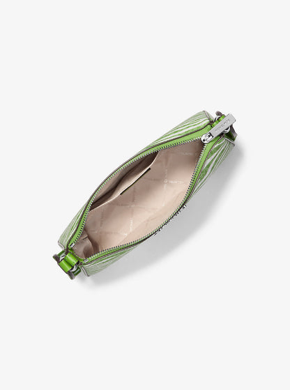 Jet Set Leather Medium Animal Print Logo Crossbody Bag with Case for Apple Airpods Pro® Jungle Jungle