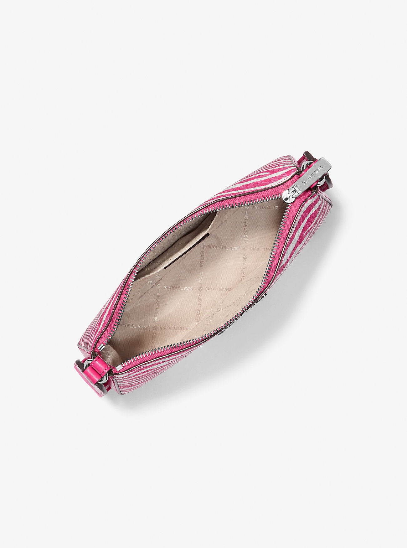 Jet Set Leather Medium Animal Print Logo Crossbody Bag with Case for Apple Airpods Pro® Dragonfruit Dragonfruit