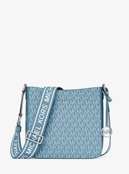 Jet Set Signature Logo Messenger Bag Denim Denim