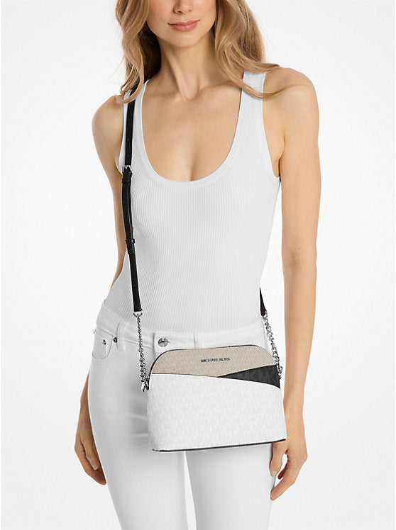 Jet Set Travel Color-Block Signature Logo Crossbody Bag Opwht Multi