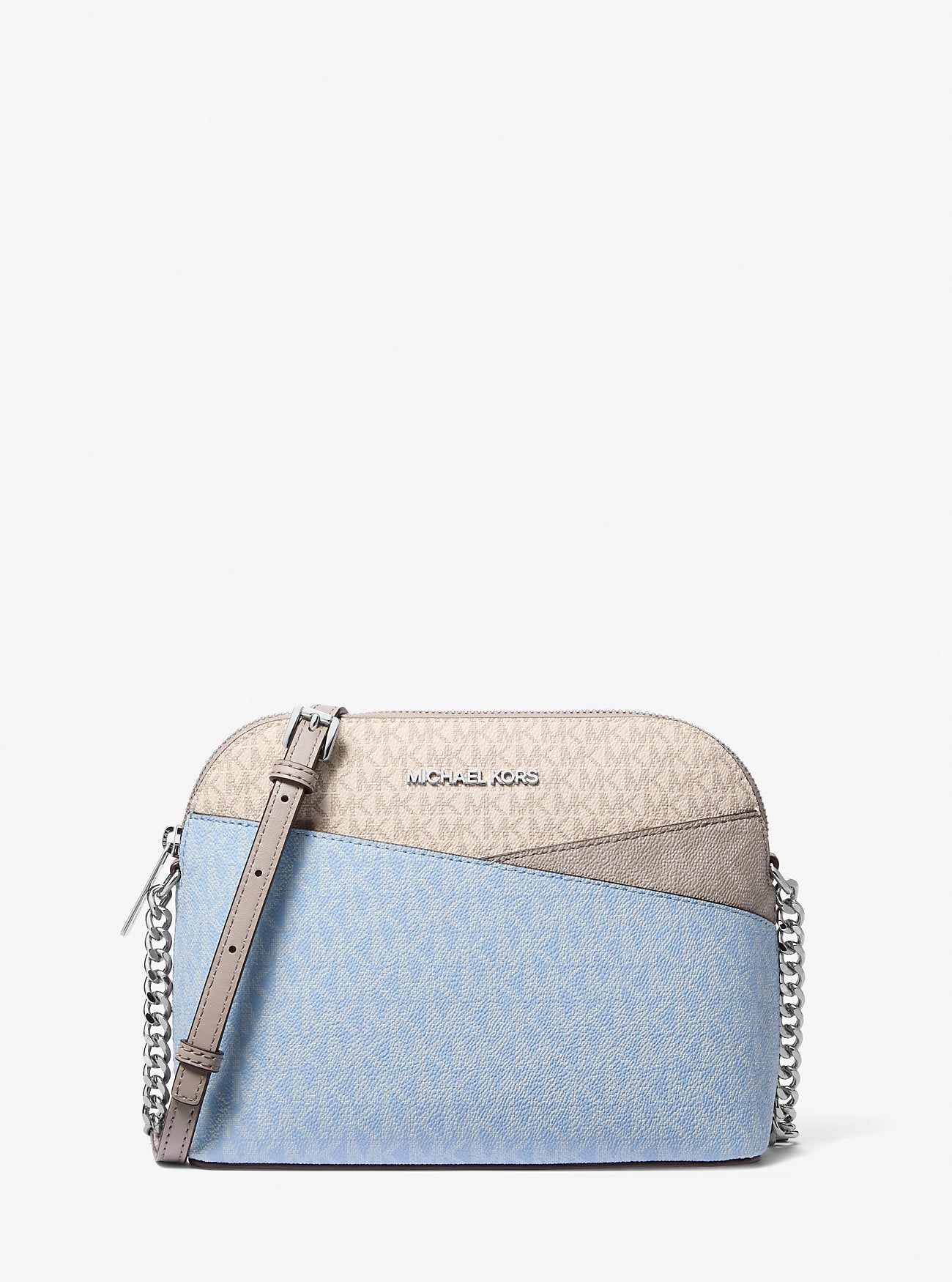 Jet Set Travel Color-Block Signature Logo Crossbody Bag Lt Sky Mlt Lt Sky Mlt