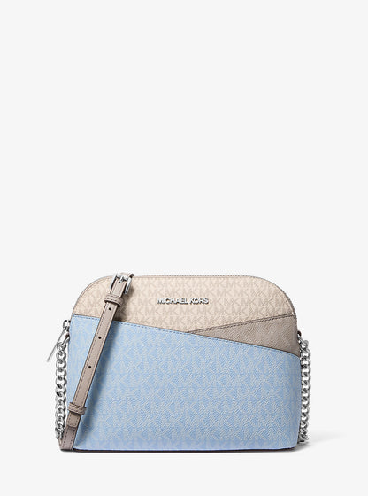 Jet Set Travel Color-Block Signature Logo Crossbody Bag Lt Sky Mlt Lt Sky Mlt